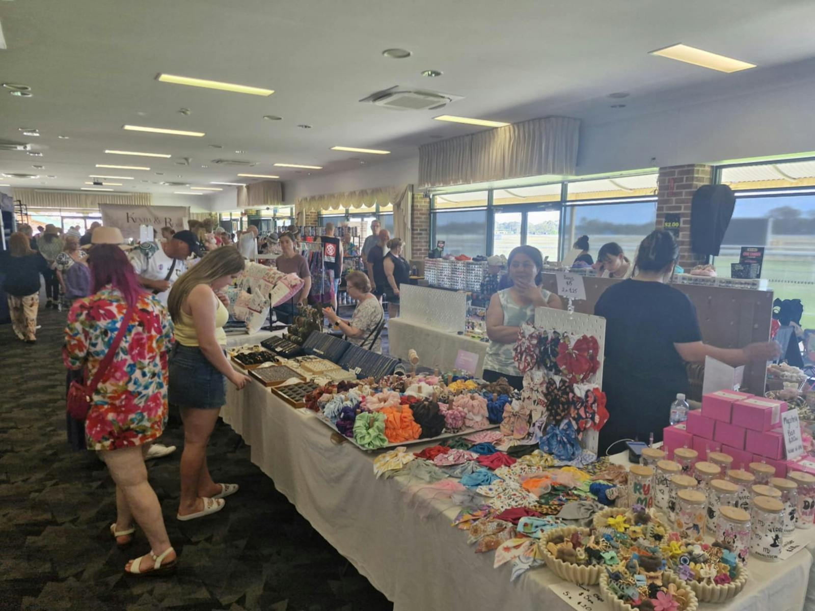 Inside the McCabe Room at the Hawkesbury Country Christmas Market in 2024.