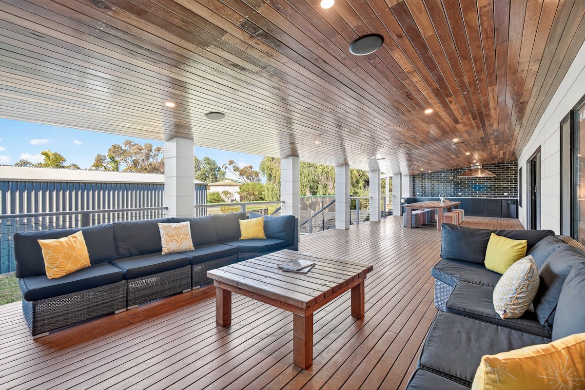 Great Outdoor Kitchen and Entertaining Area with Sound System