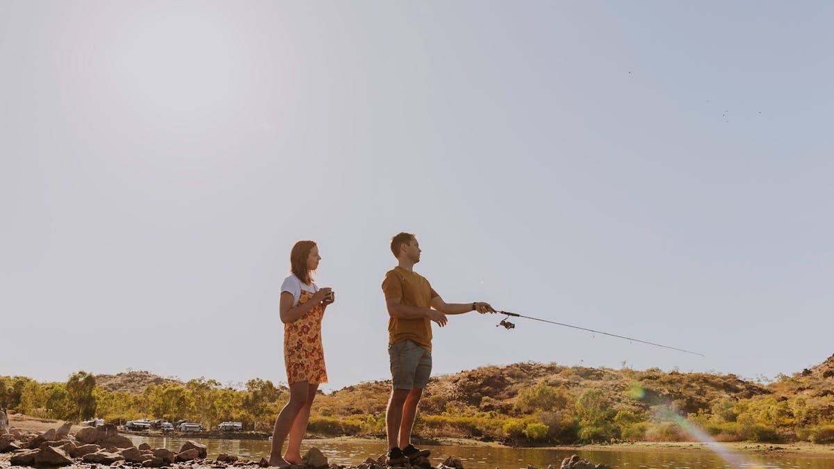 Fishing at Corella Dam
