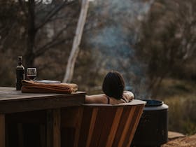 cabin outdoor bath