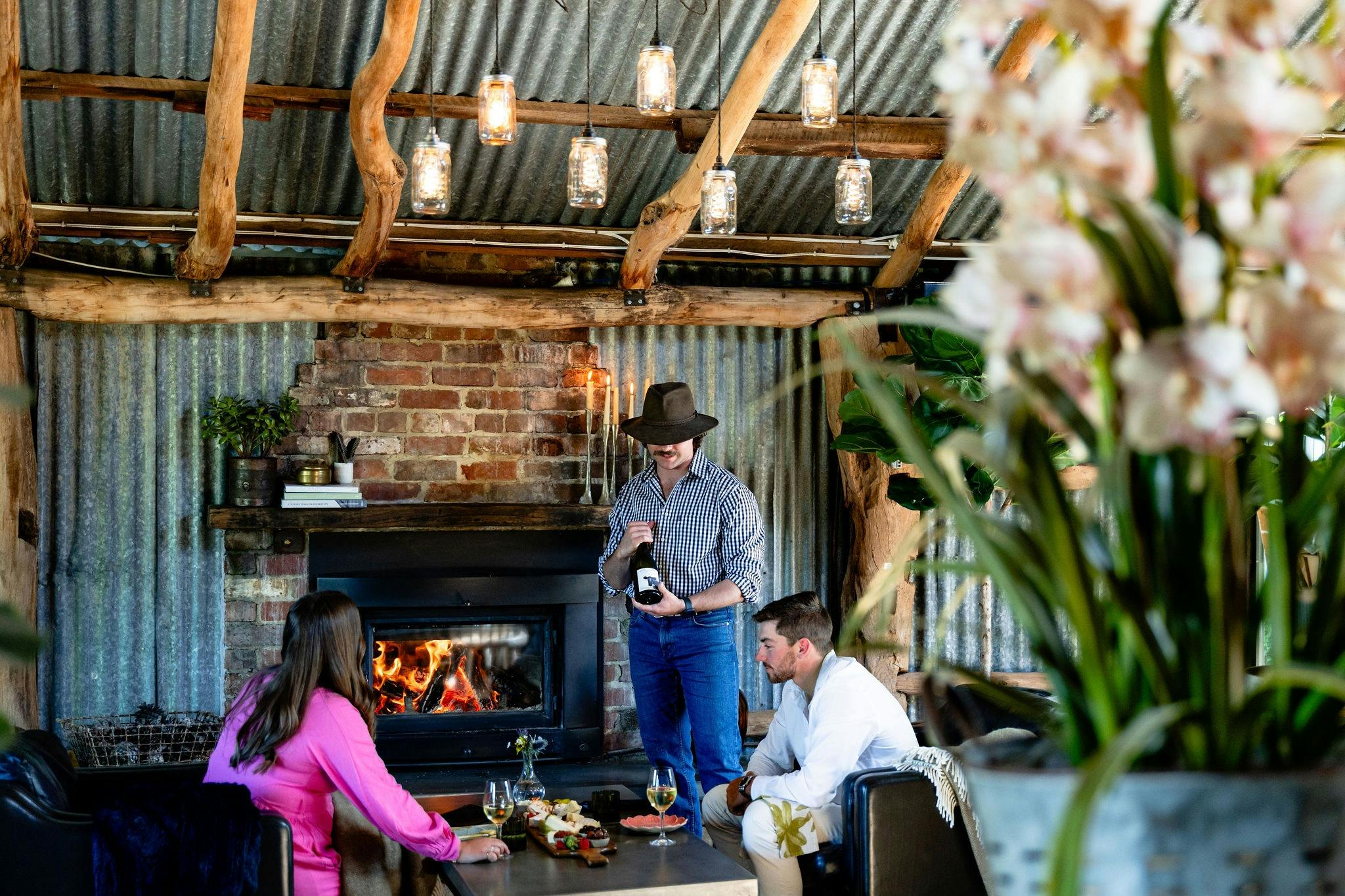 Wine tasting fireside’s