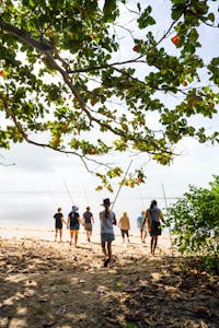 exploring the beach environment with local Aboriginal guide