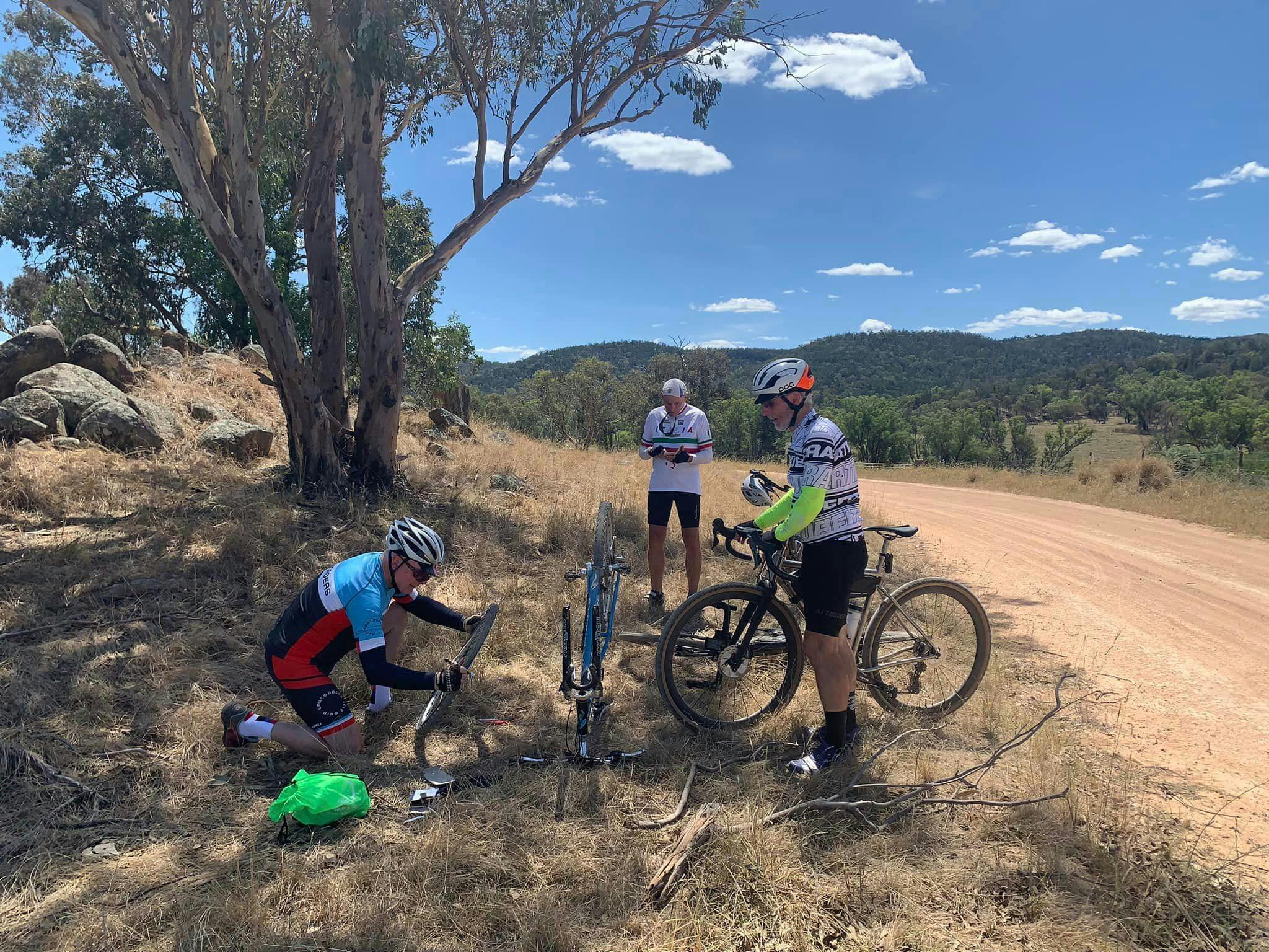 Gravel Cyclist near Eugowra