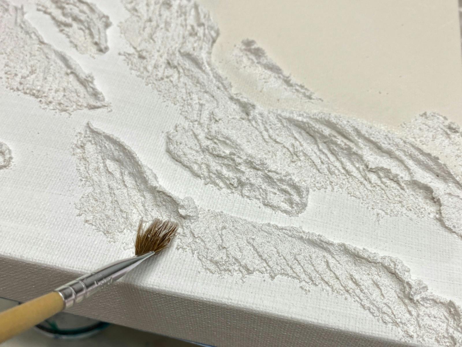 Close up of textured artwork