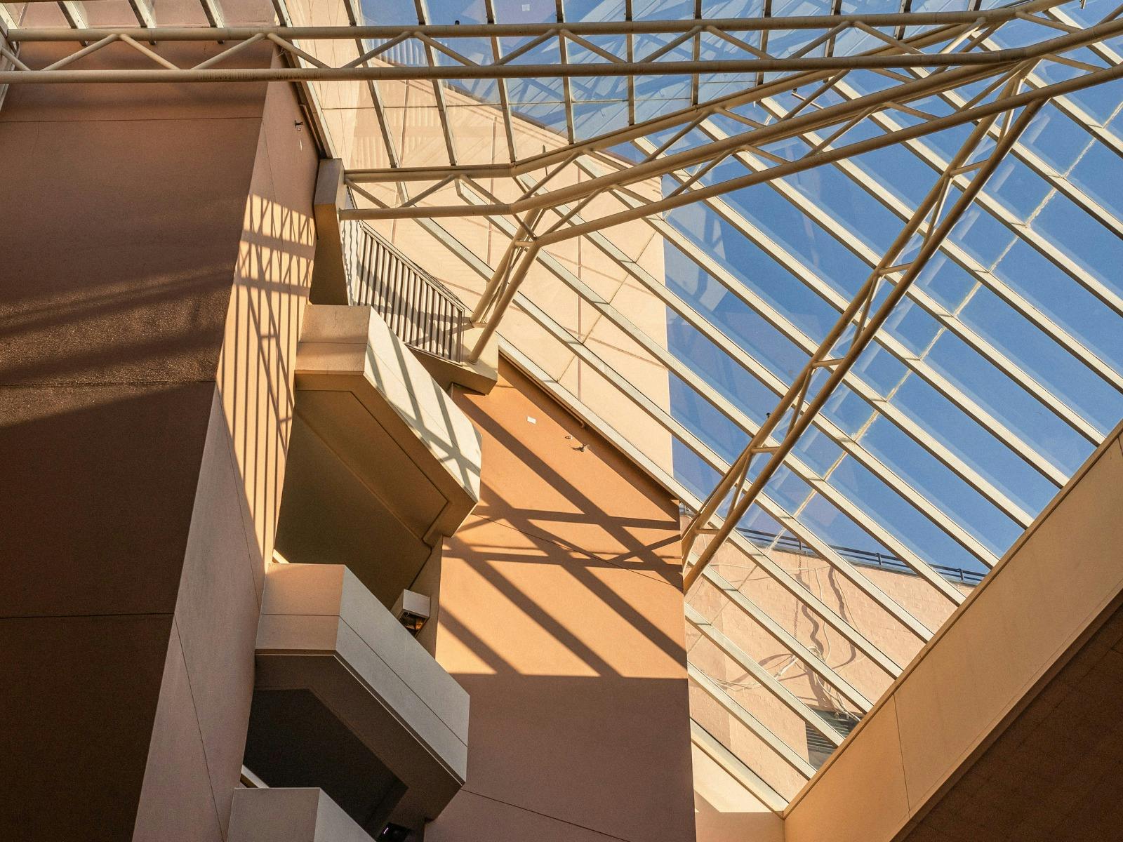 Sydney Harbour Hotel Lobby Glass Ceiling Sunrays