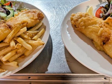 Fish & Chips with Salad