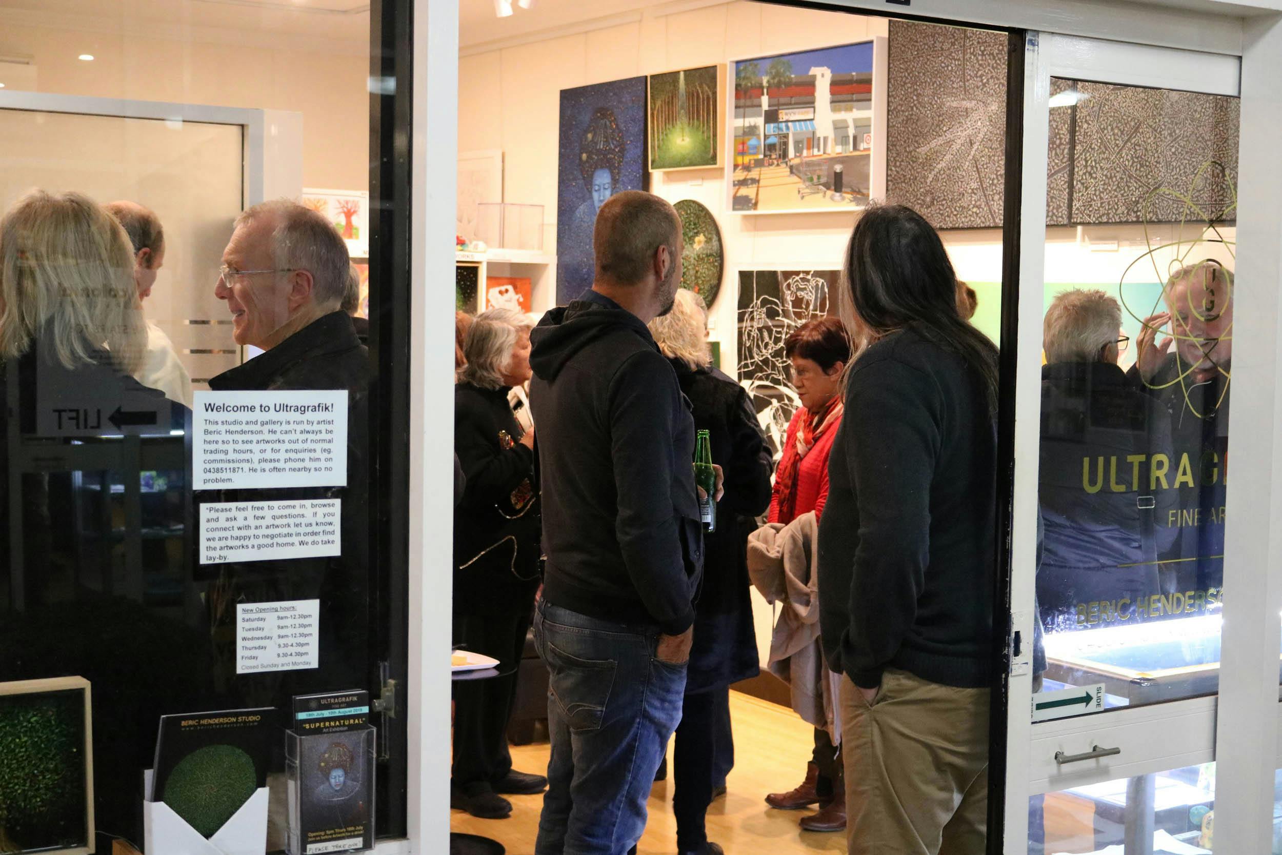 Visitors at Ultragrafik Fine Art