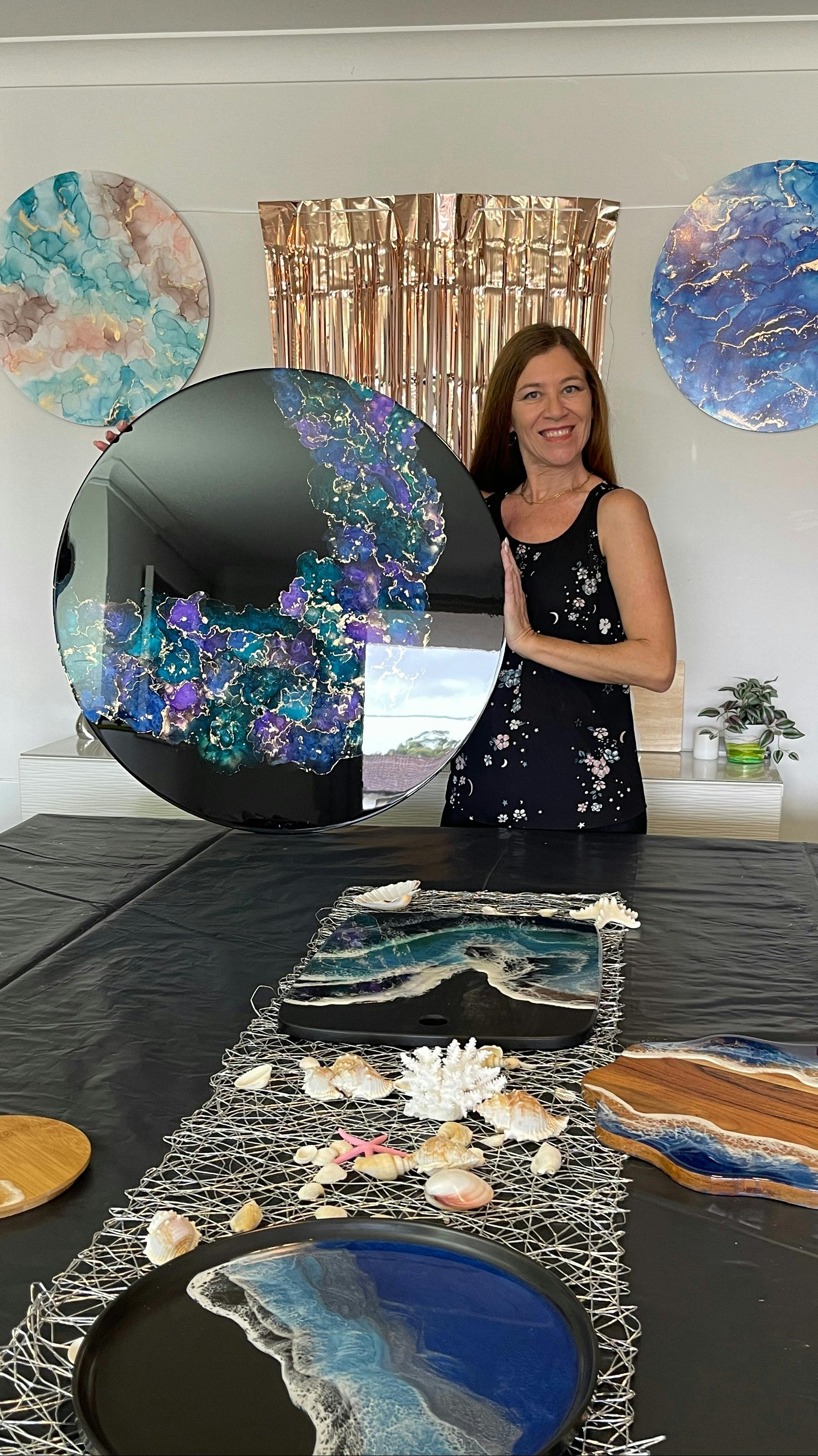 Paint Sip Ink Masterclass Large Statement Art Workshop | Sydney ...