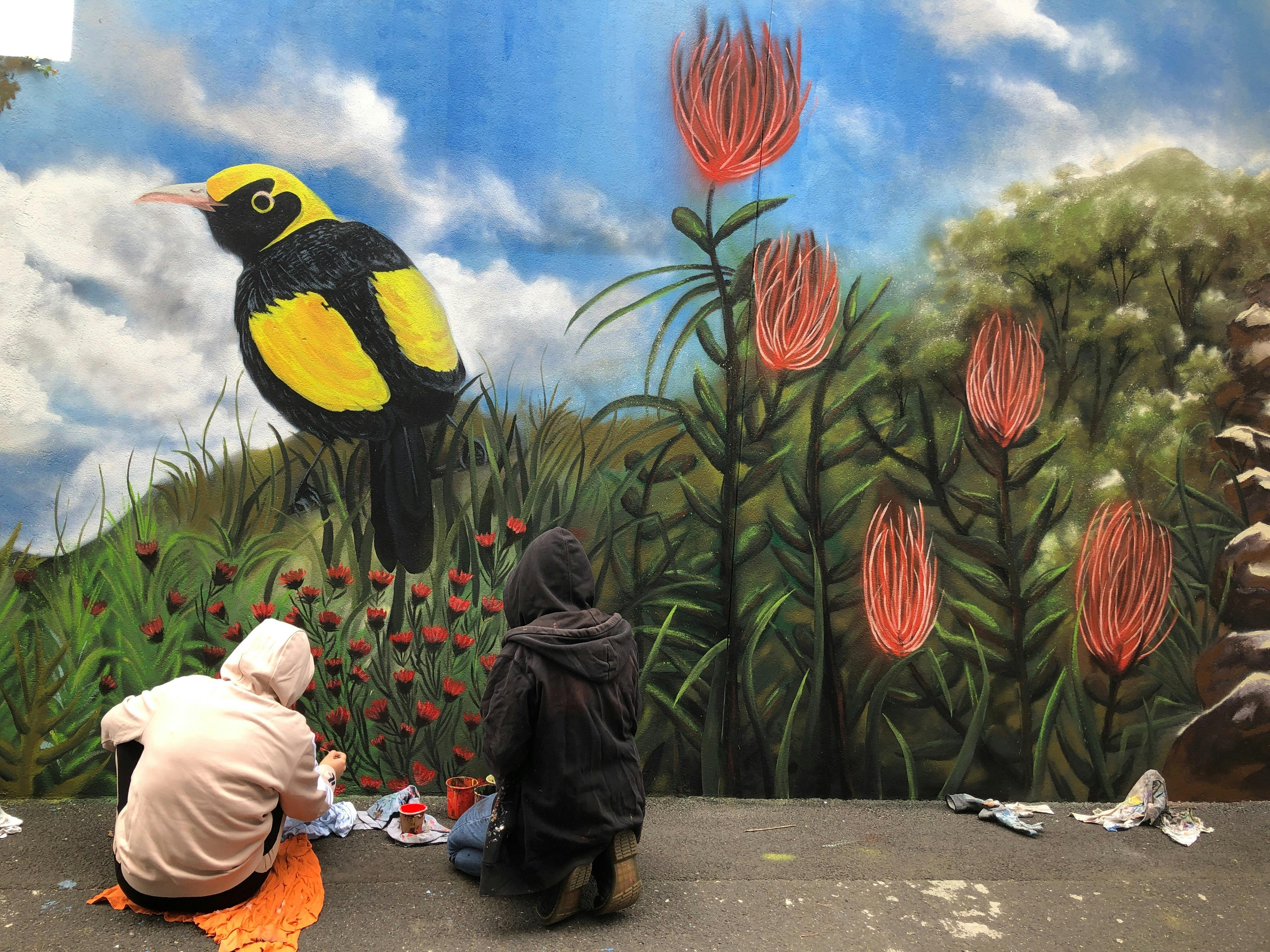 Street art Heesco art gallery St Kilda