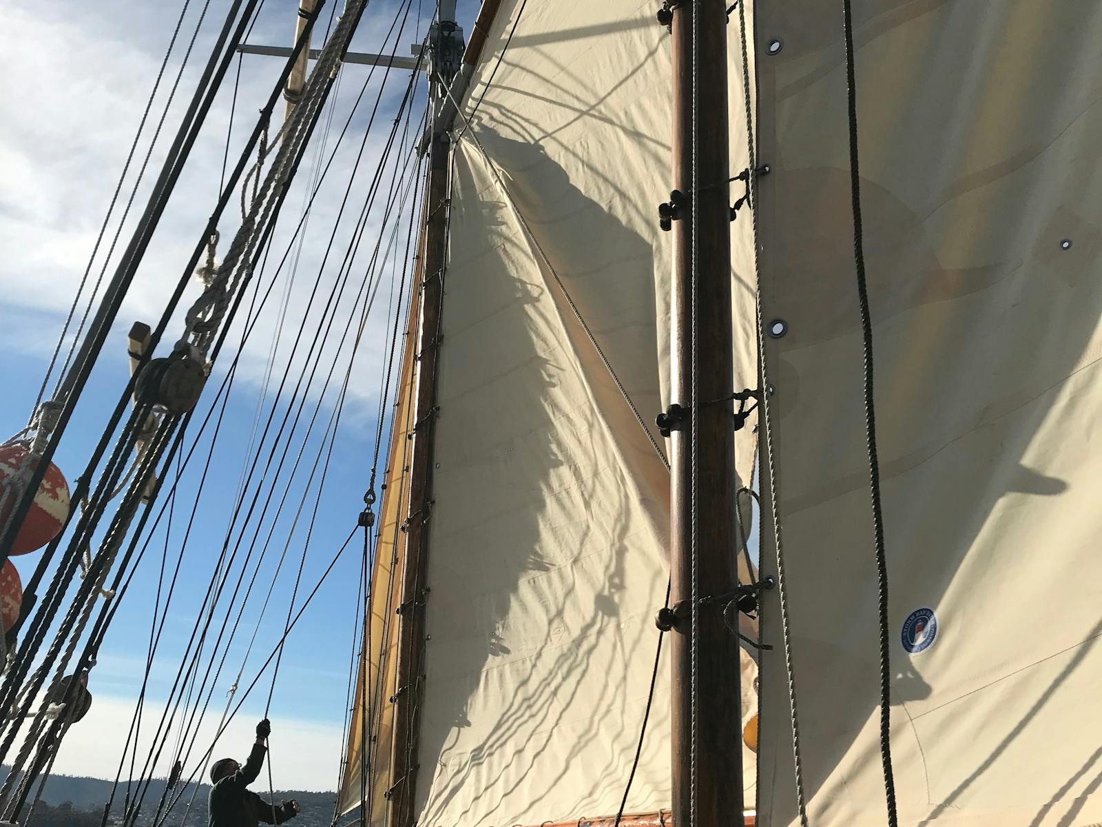 New sails on SV Rhona H