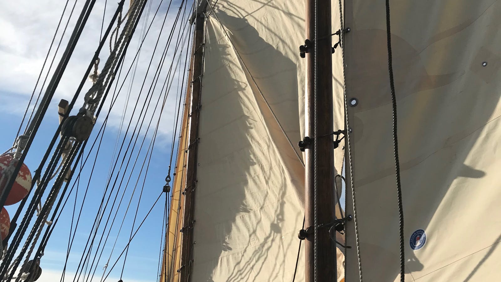 SV Rhona H Sails set