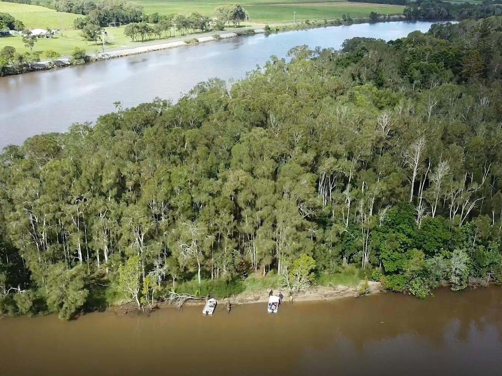 Aerial of the river