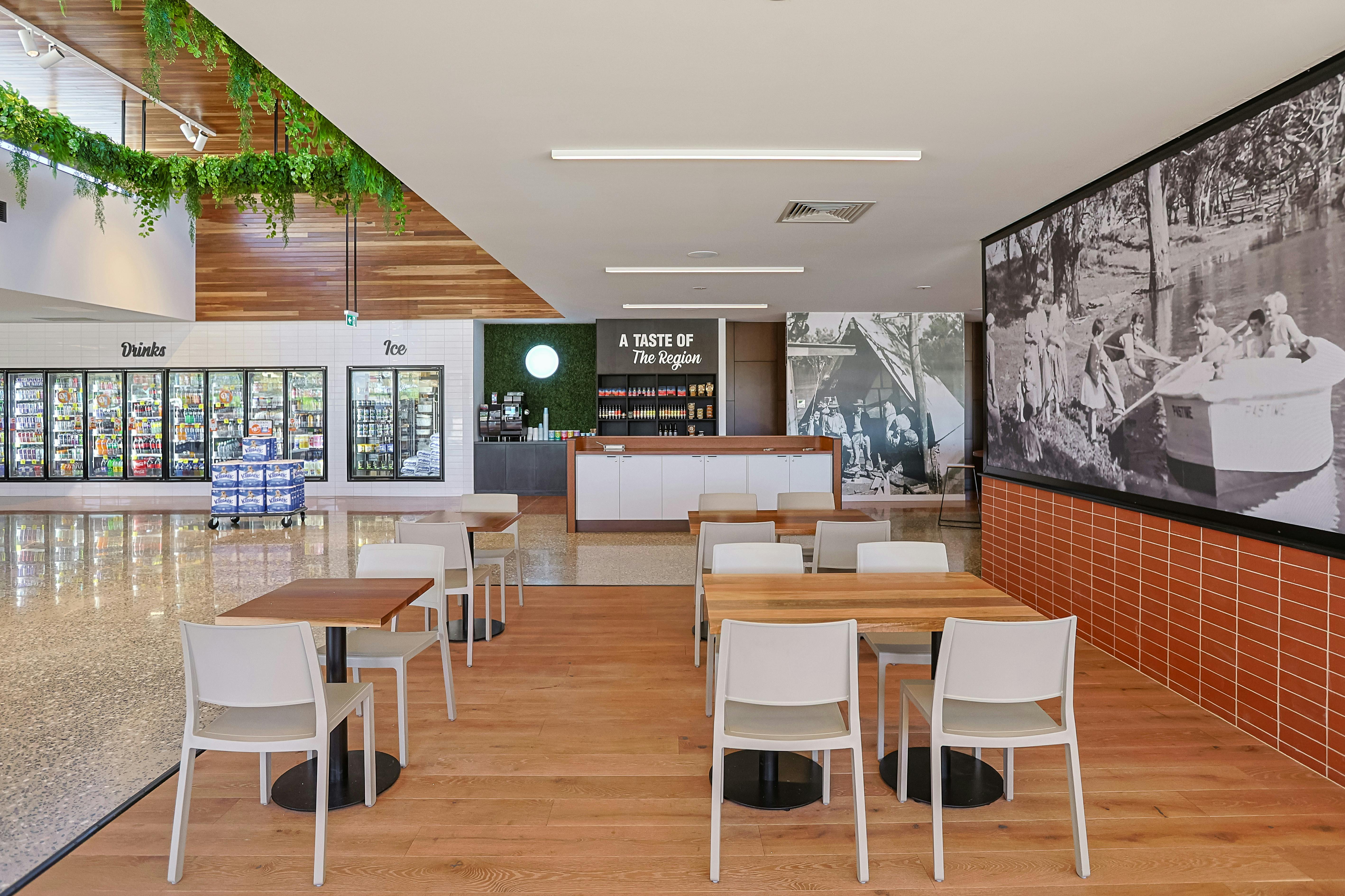 Ampol The Cliffs Roadhouse - Seating And Coffee