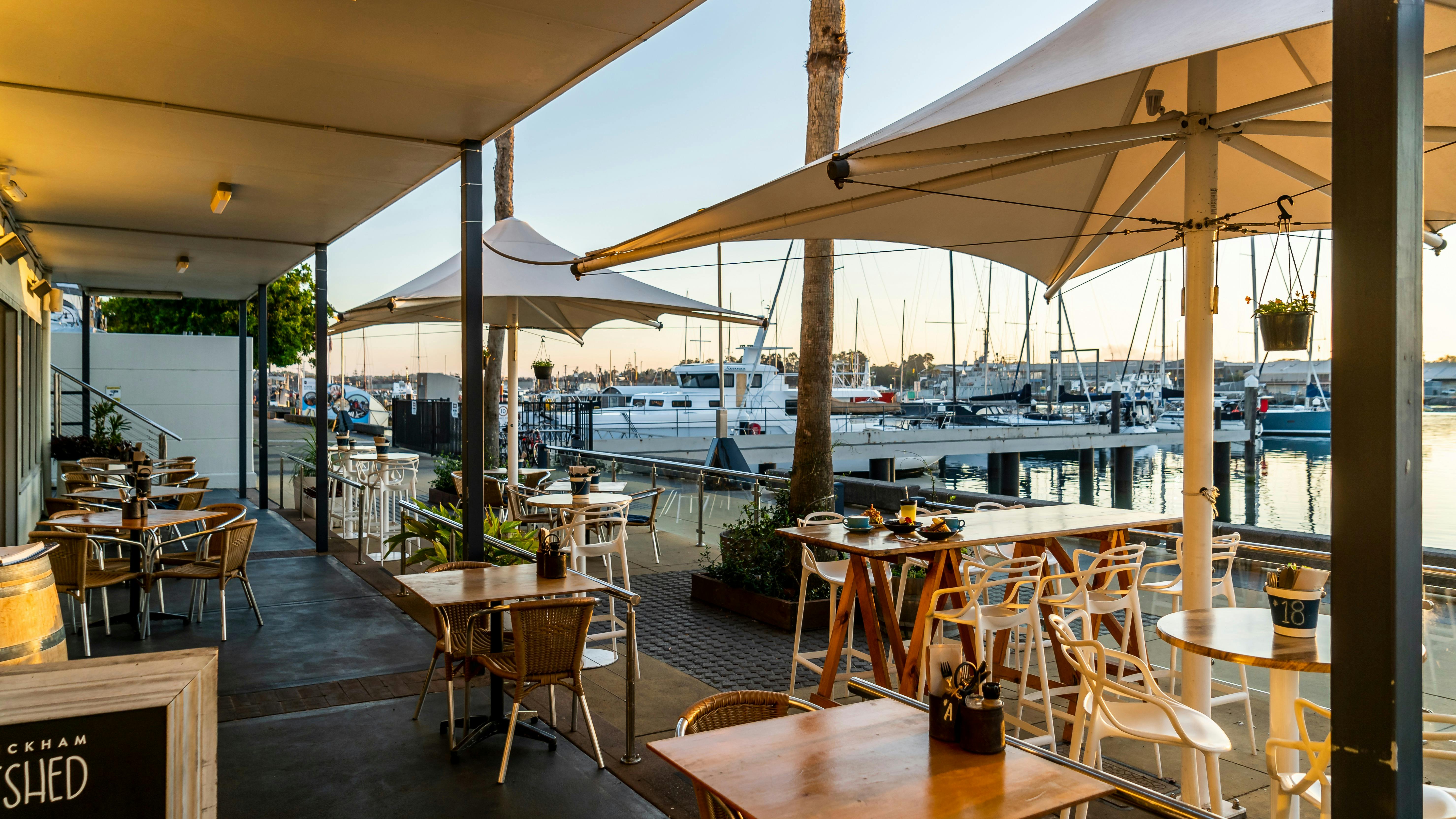 View at the Wickham Boatshed