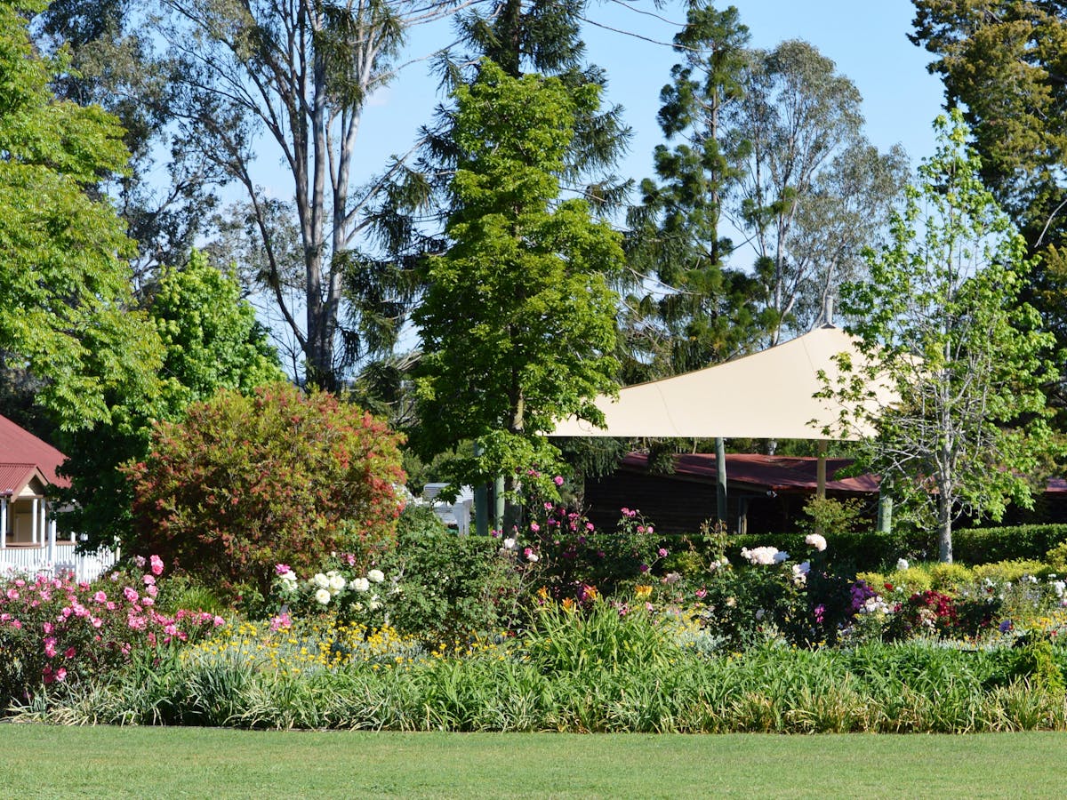 outside gardens at Ringsfield Nanango