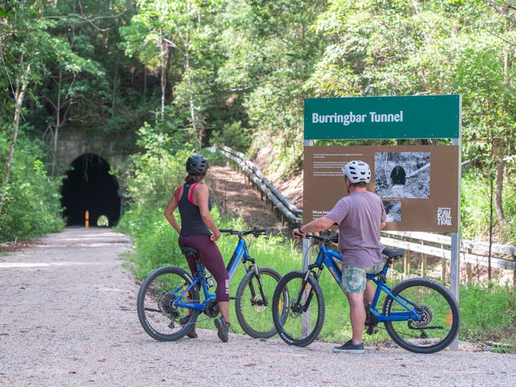 Burringbar Tunnel is a highlight on this section of the Northern Rivers Rail Trail on Better By Bike