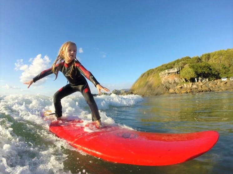 Trent Munro Kid Surfing, Crescent Head, Macleay Valley Coast