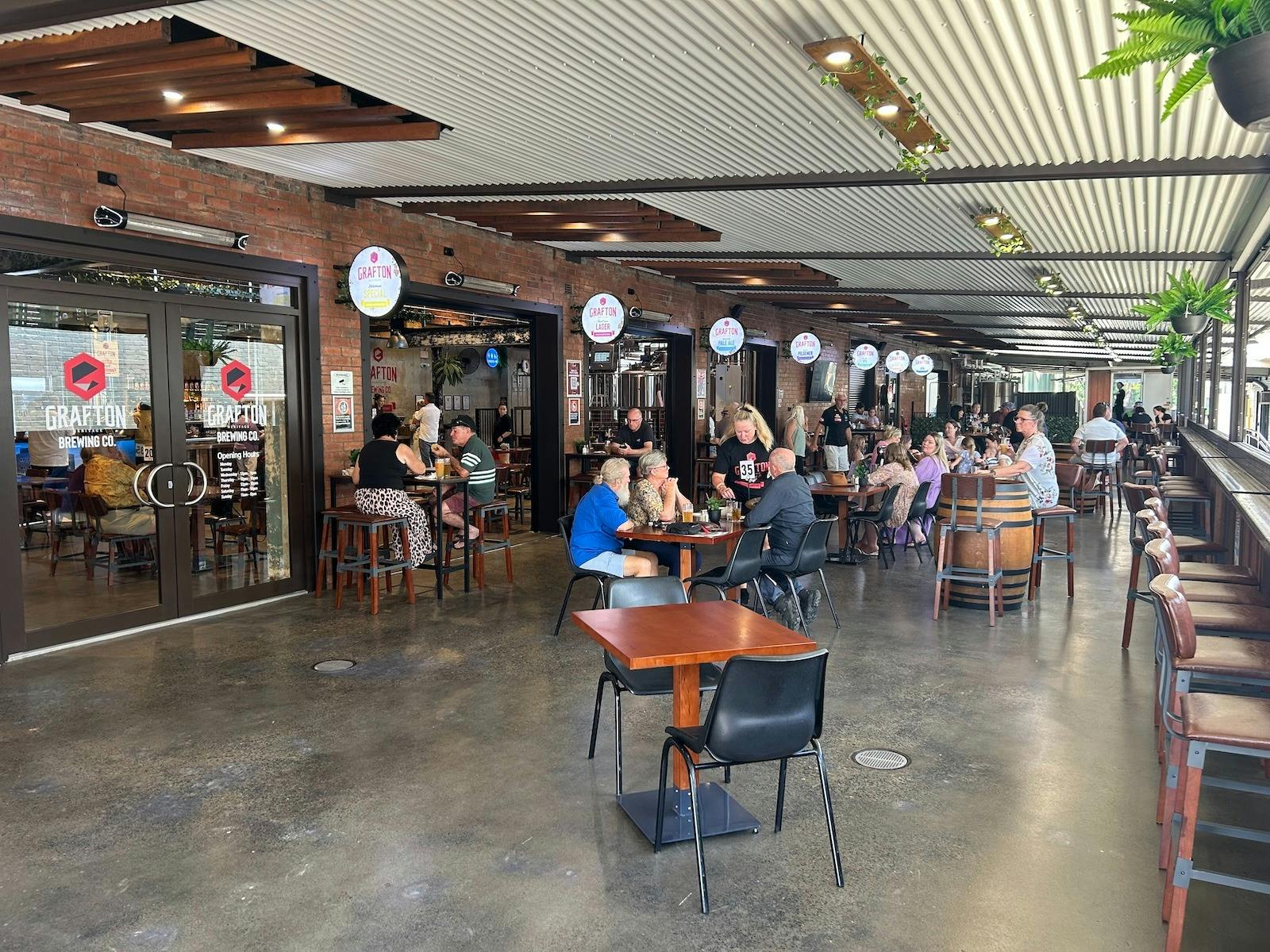 Plenty of outdoor seating and dog friendly