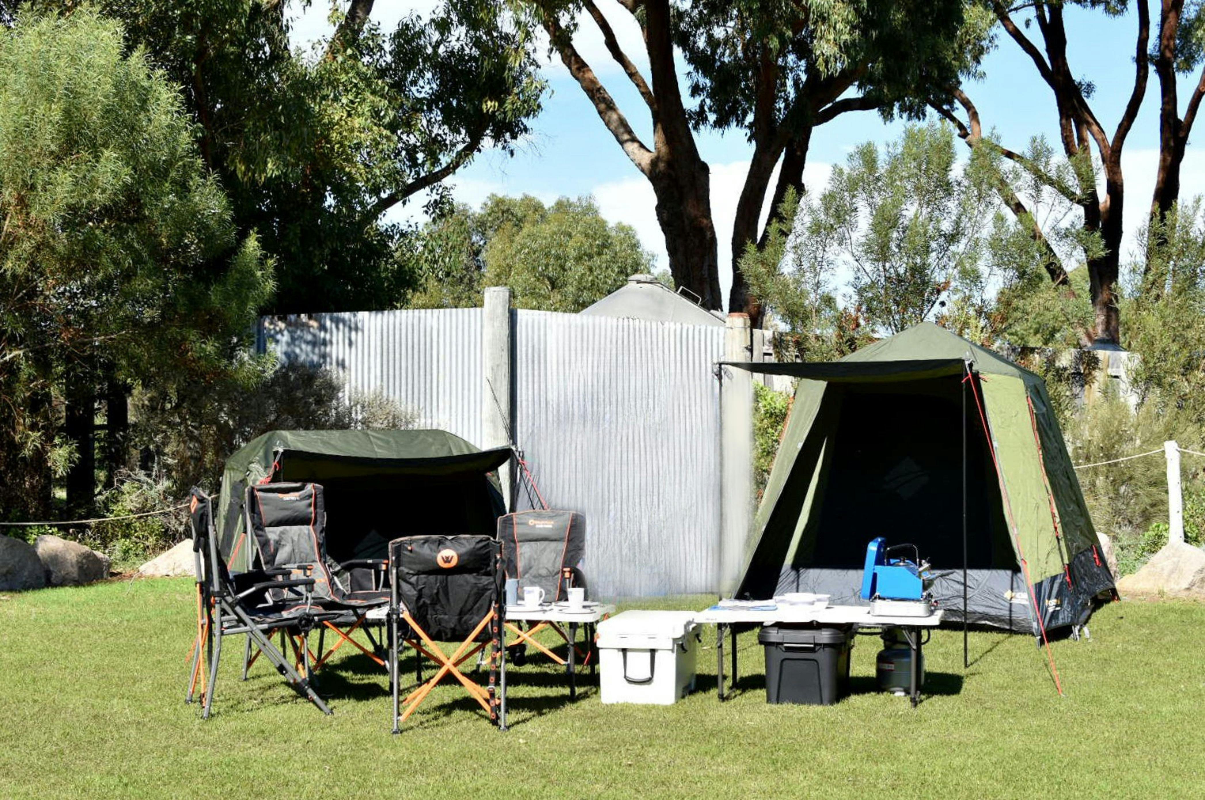 Family Camping Set Up