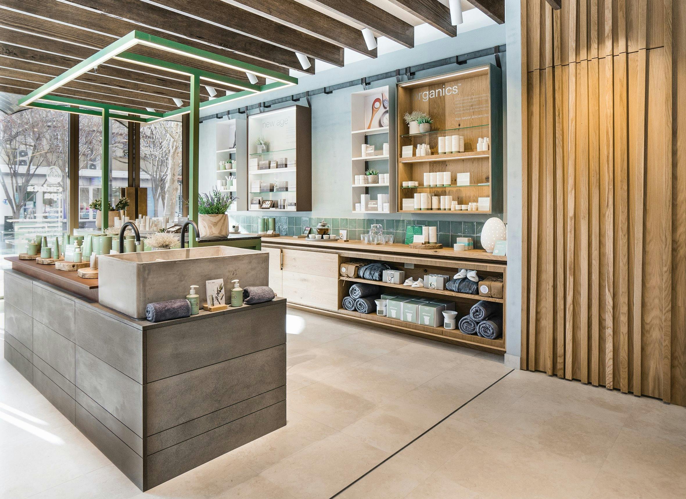 Interior of Endota Spa