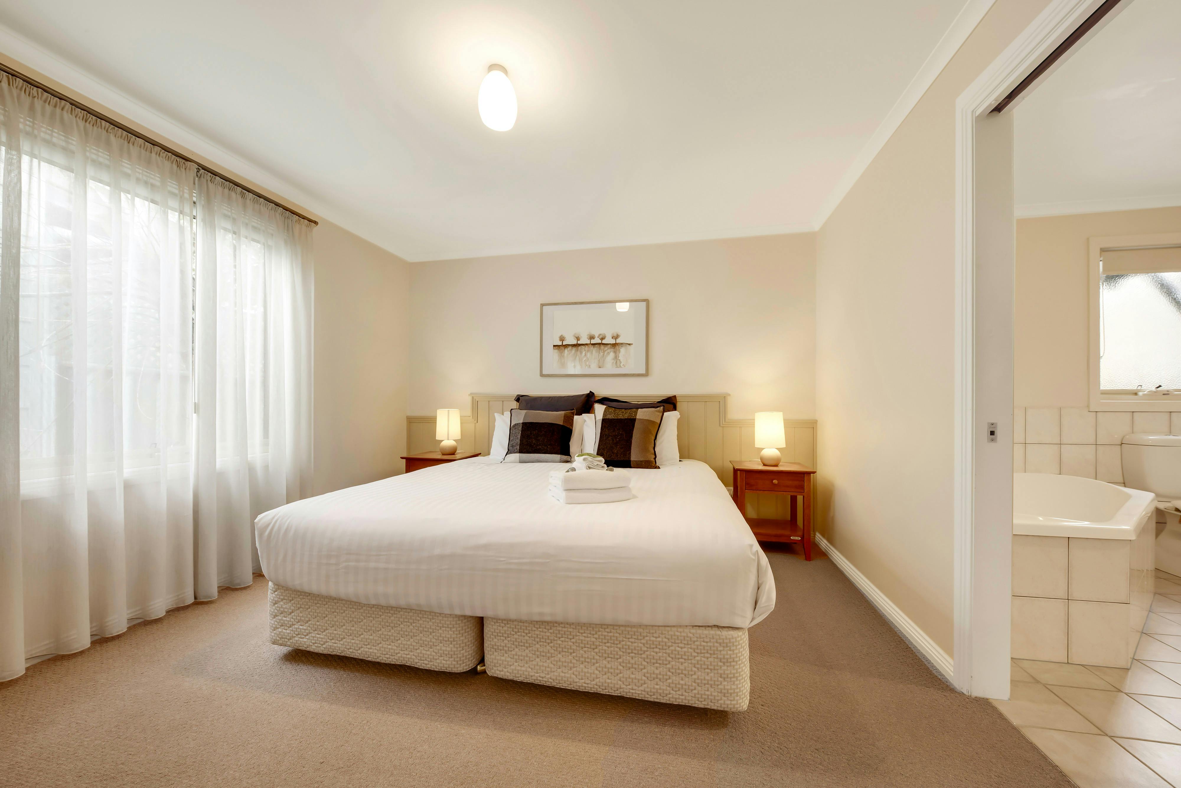 King Bed and bed side tables