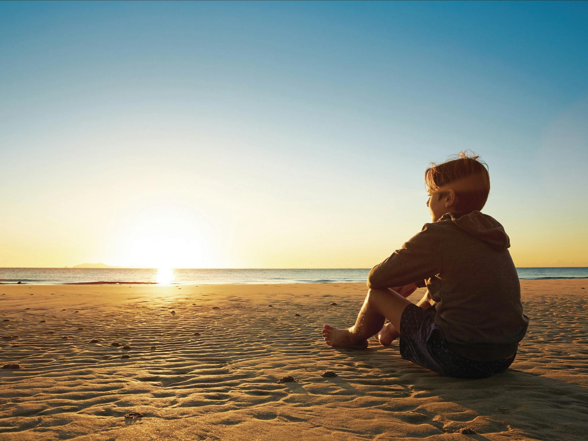 Boy enjoying Blacks Beach