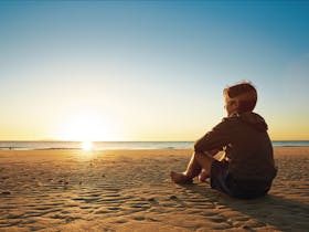 Boy enjoying Blacks Beach