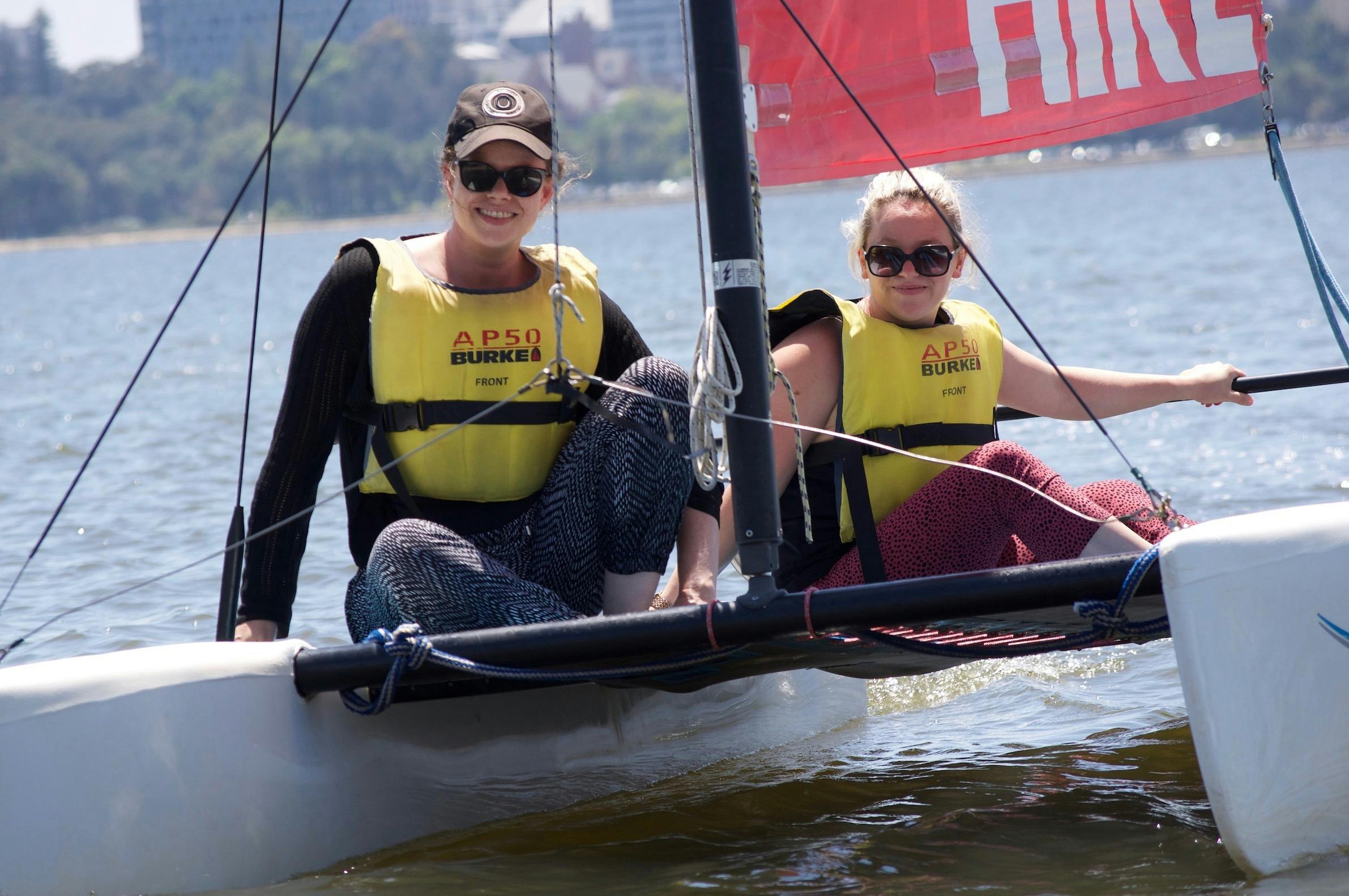 Learning to sail is easy. 10 minute lesson and away you go!
