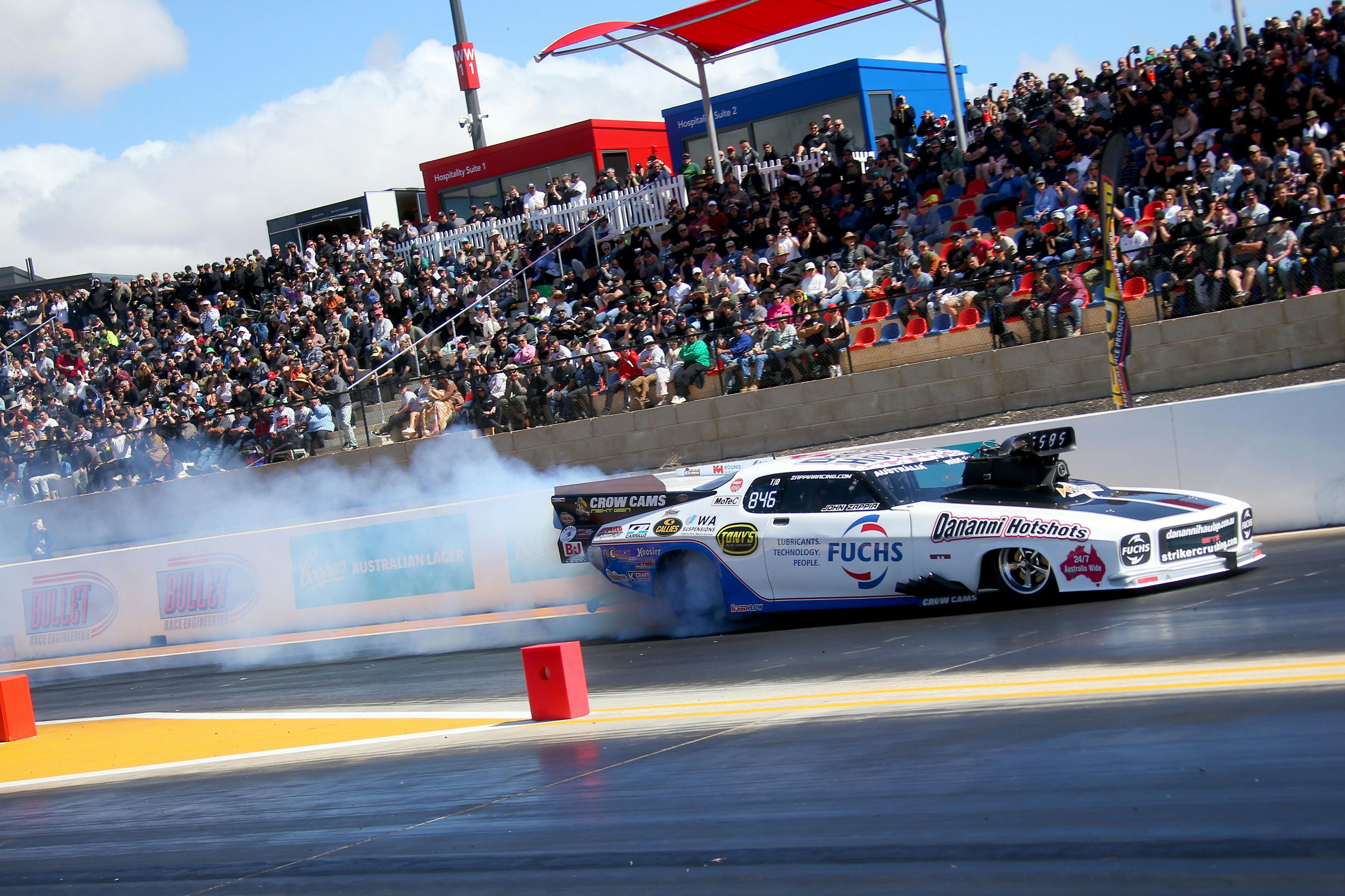 Top Doorslammer doing a burnout