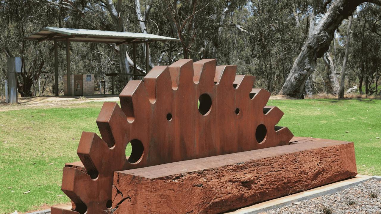 'Cut' sculpture by Jonathan Leahey