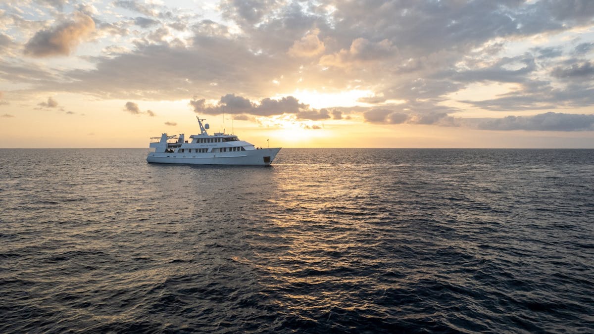 Spirit of Freedom sunset drone shot