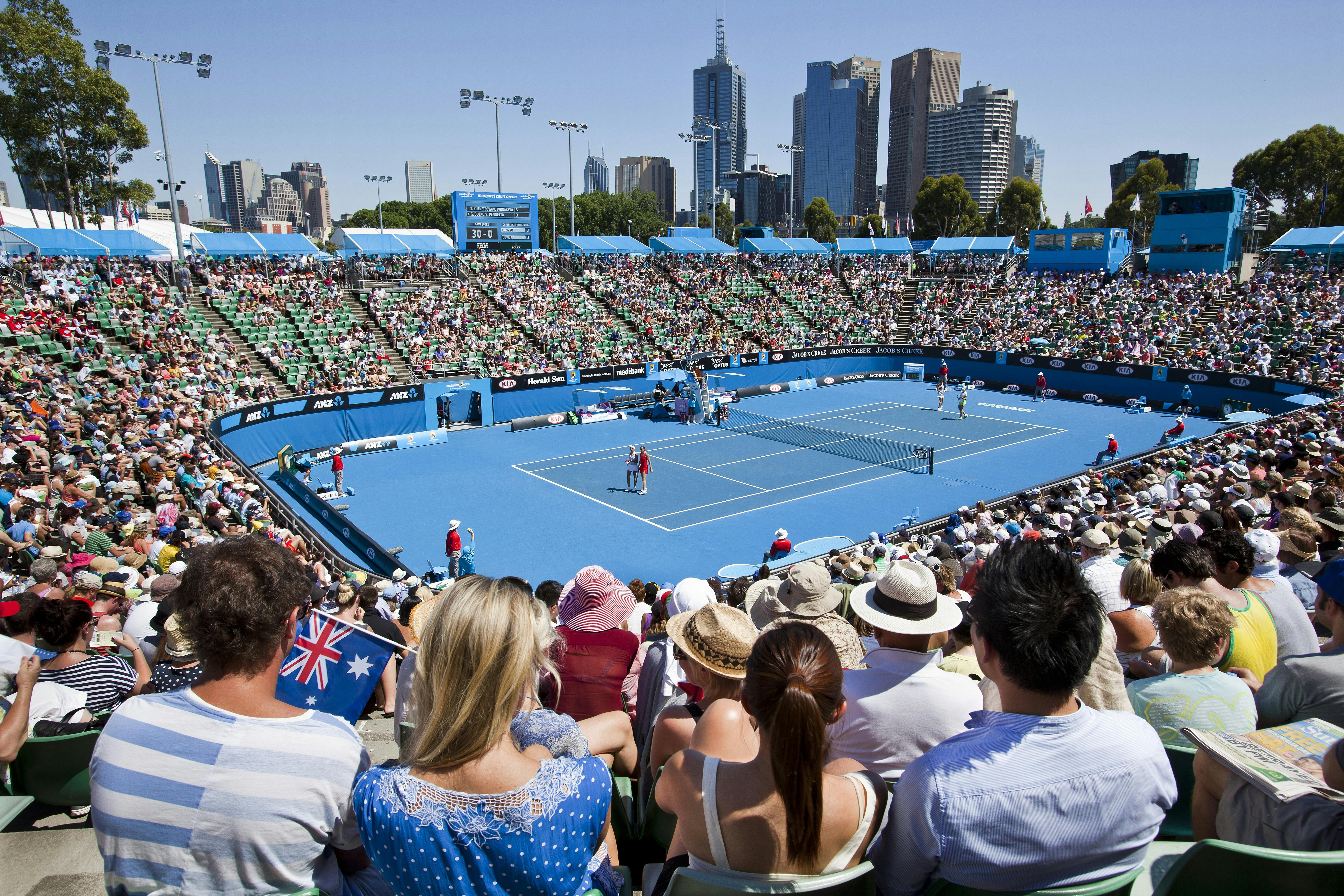 Australia Open fans at Melbourne Park
