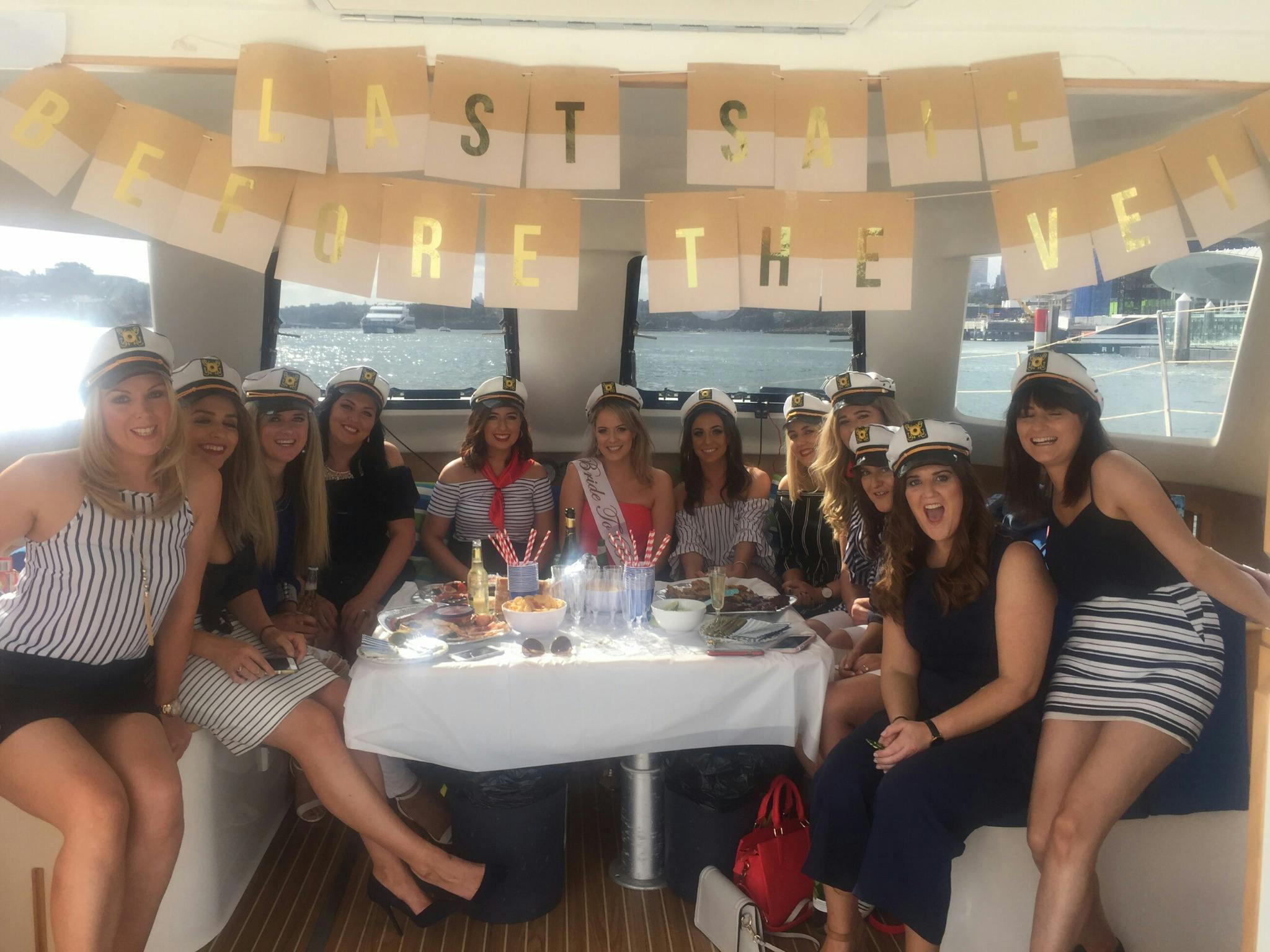 Hens party boat hire