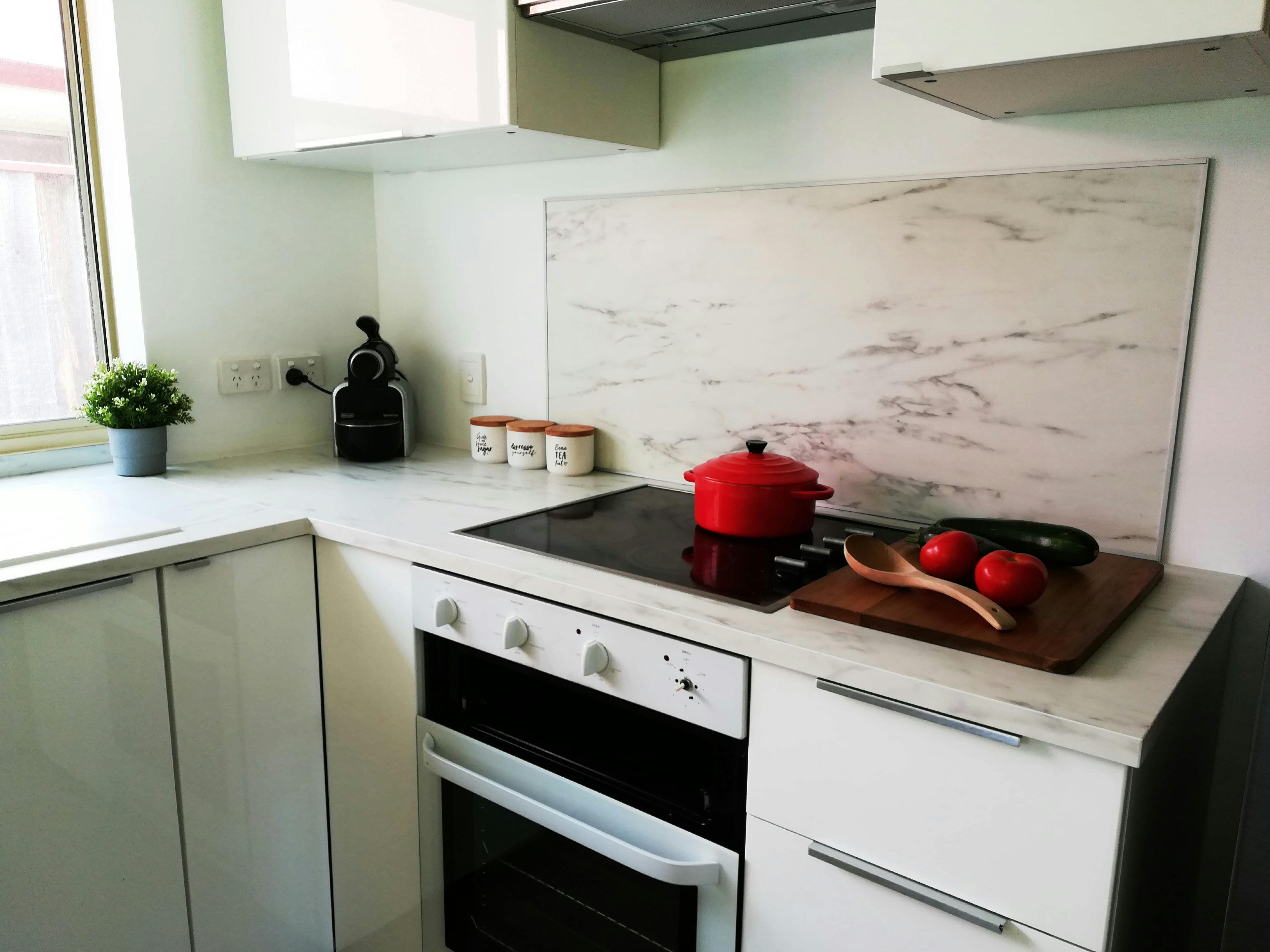 Modern kitchen with all the necessities for cooking