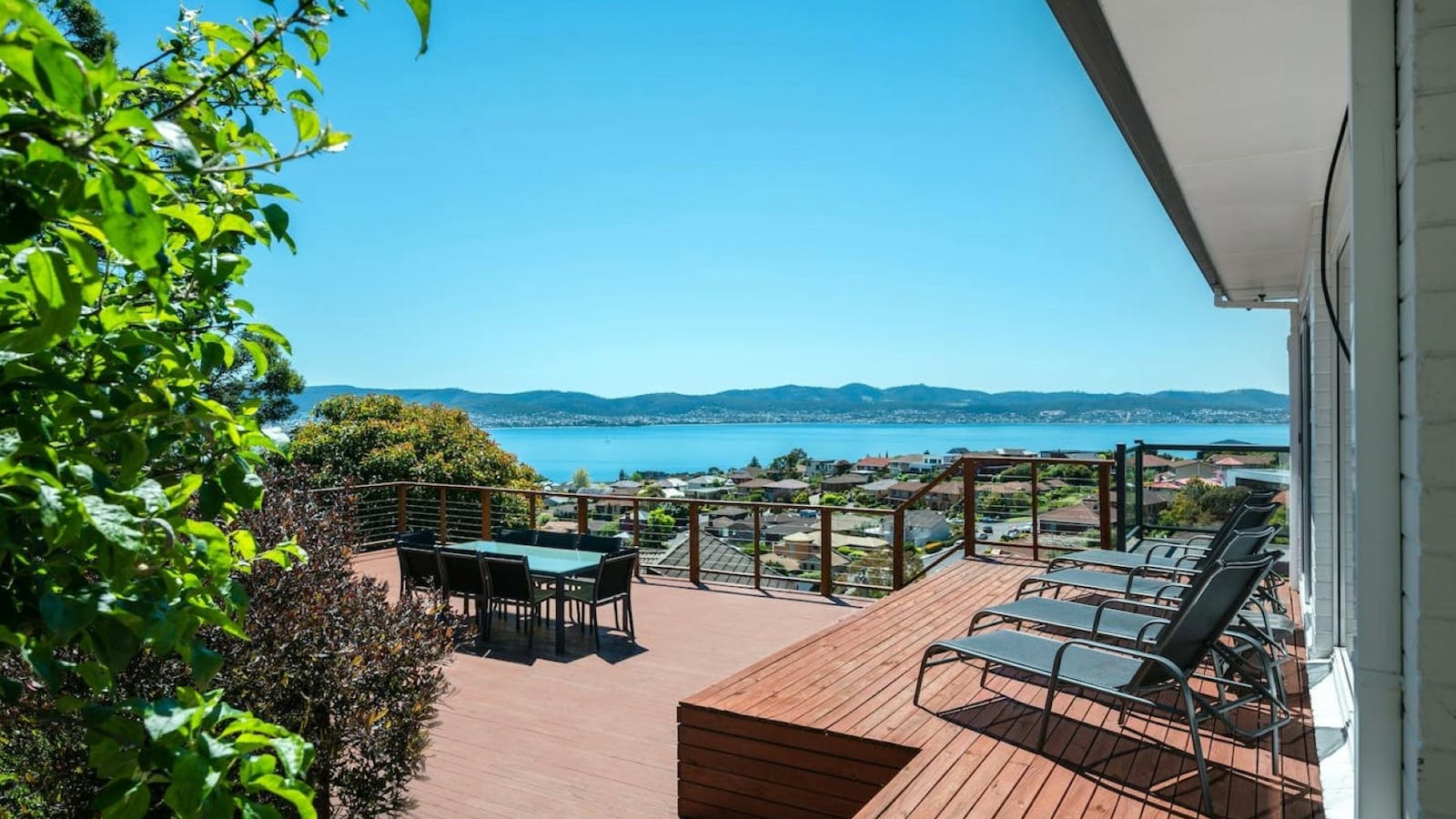 Large deck with aview