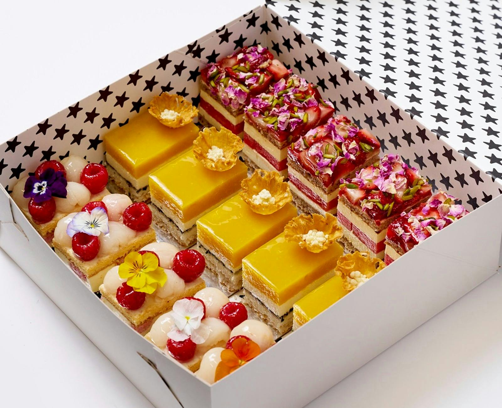 Choose up to 3 of our cake flavours in our Mixed Cake Box