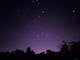 deep purple skies with lots of stars