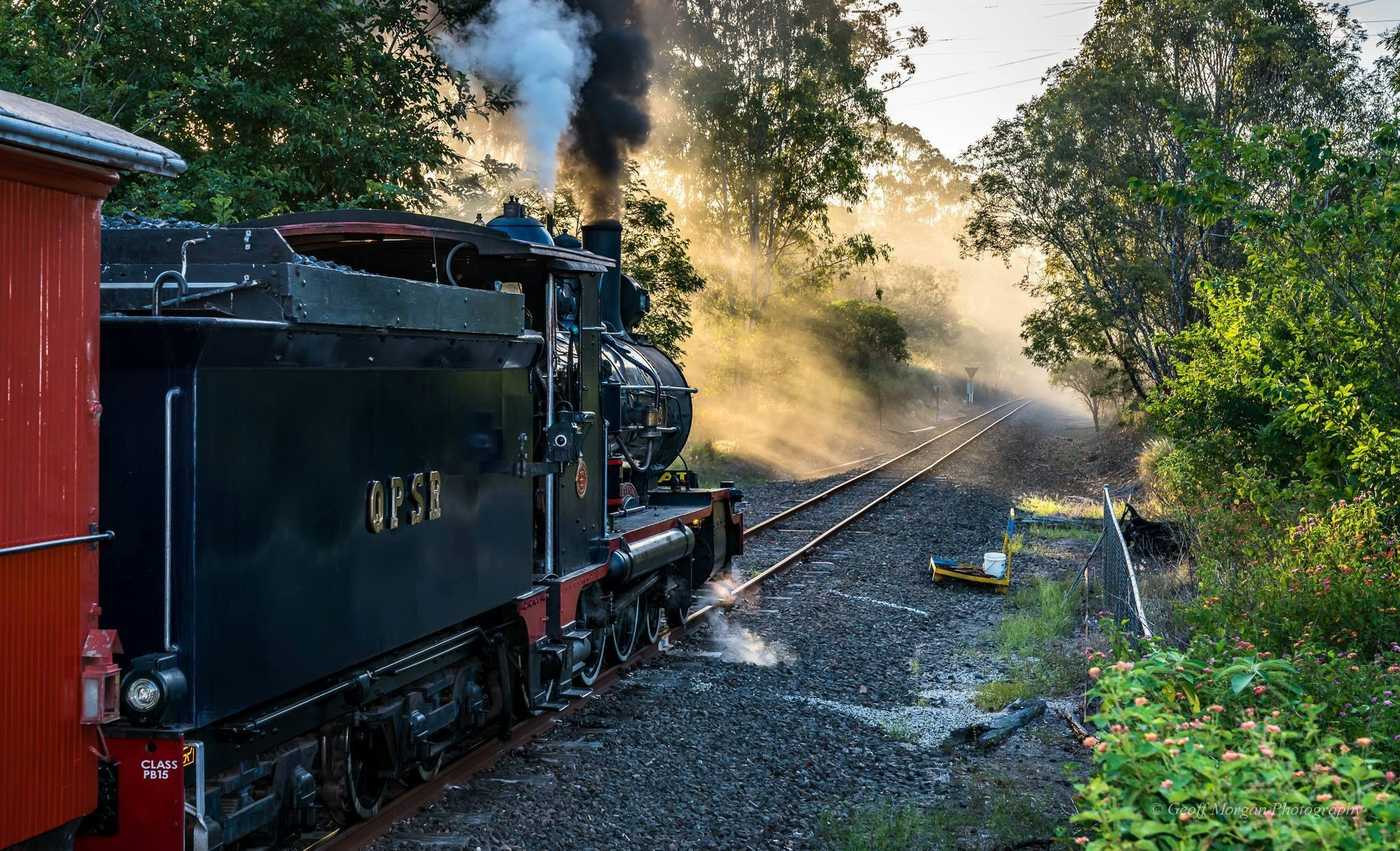 Twilight Santa Steam Train