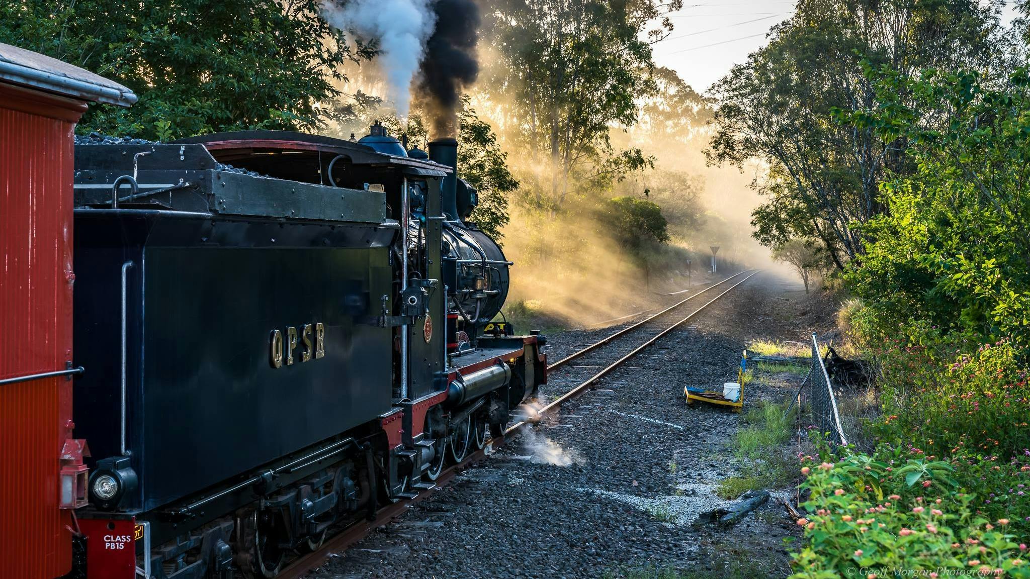 The Steam Train Departing The Steam Train Departing