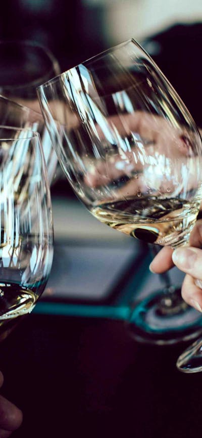 Group of people at a wine tasting