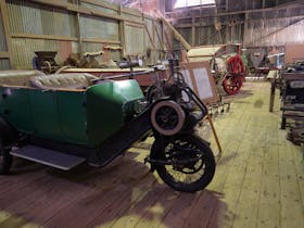 Cyclonette Car in the Goods Shed, Jamestown Museum