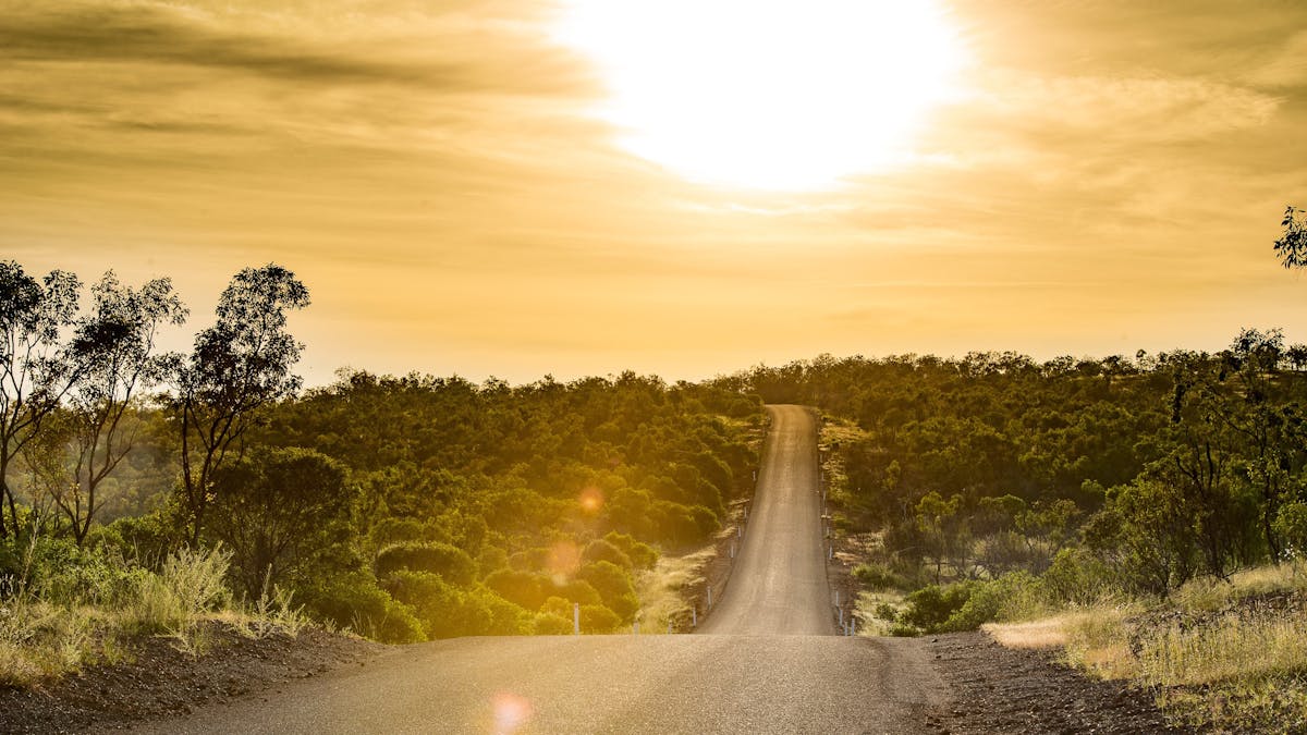 Diehm's Lookout, Queensland outback, sunset, golden views, horizon, endless vistas