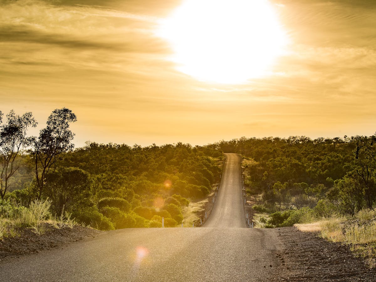 Diehm's Lookout, Queensland outback, sunset, golden views, horizon, endless vistas