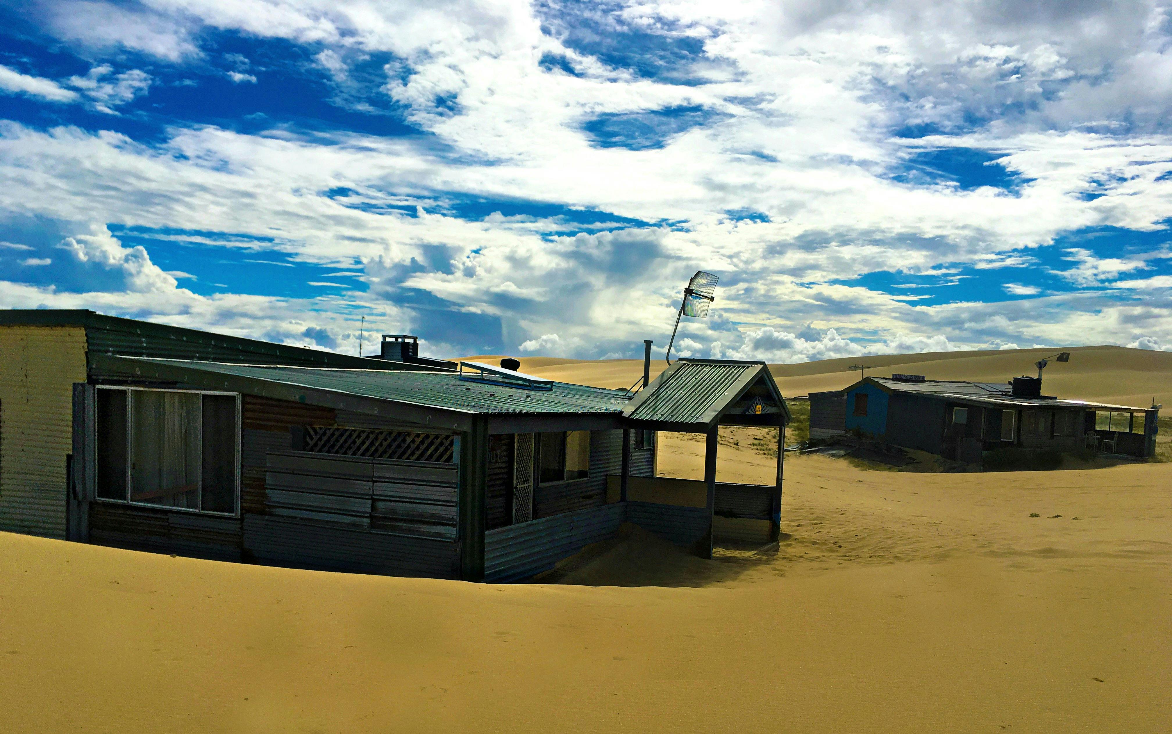 Tin City in Stockton Sand Dunes Anna Bay Port Stephens 4wd Tours