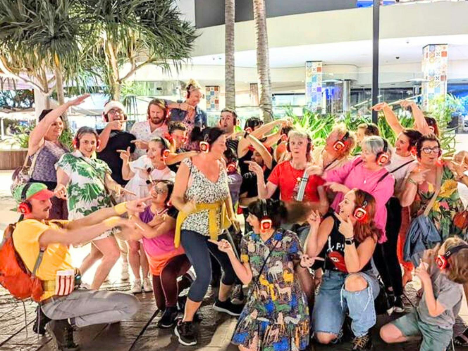 Guru Dudu Silent Disco Walking Tour,  Brisbane Tour, Mamma Mia Brisbane, Abba Fun Visit Brisbane