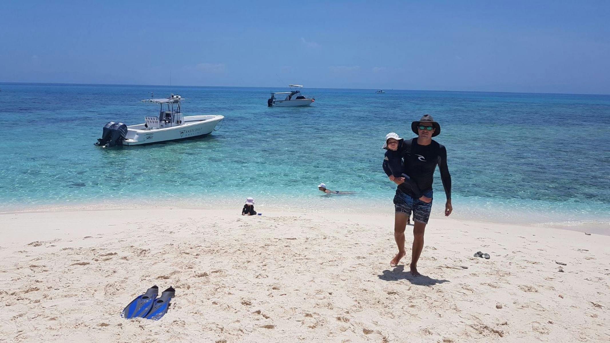 guest on beach