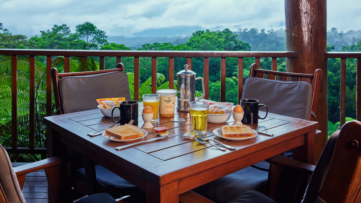 Breakfast Hamper on Balcony