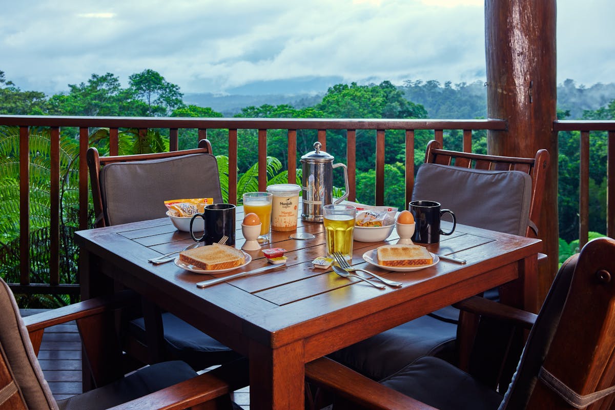 Breakfast Hamper on Balcony