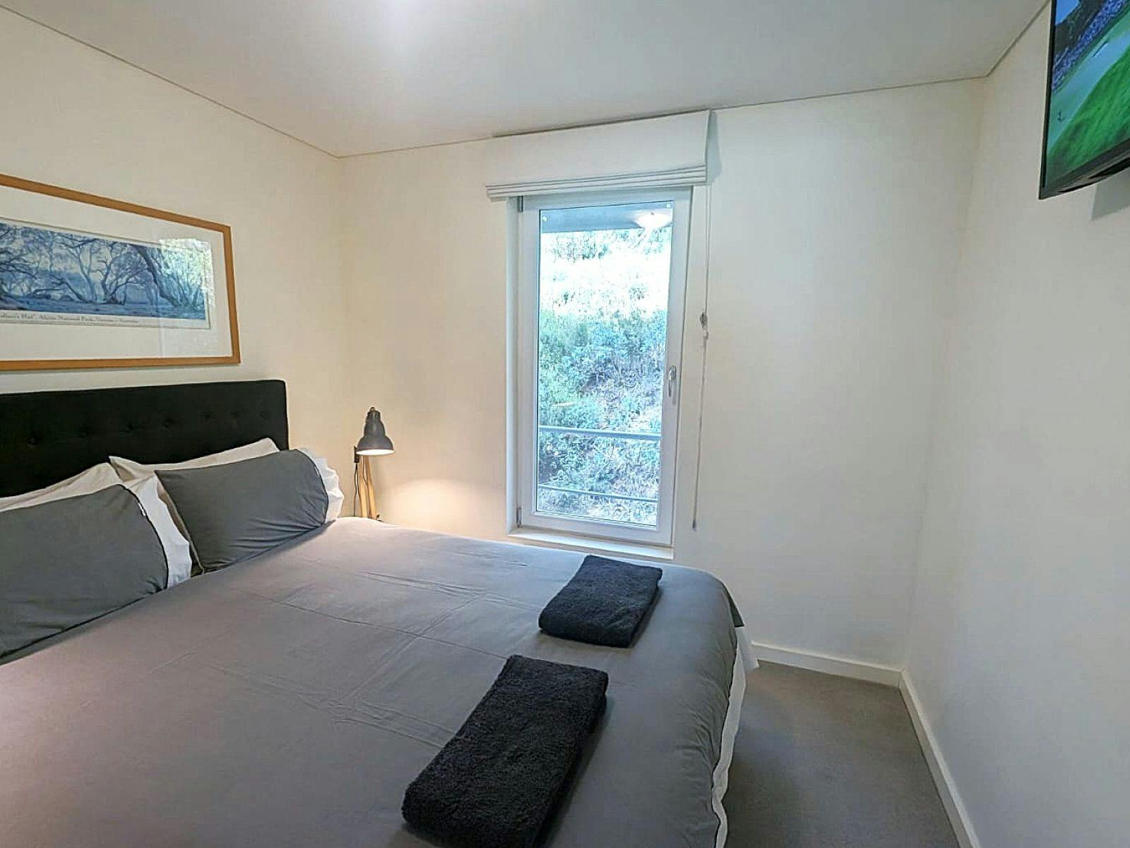 Both bedrooms look out to the snow gums
