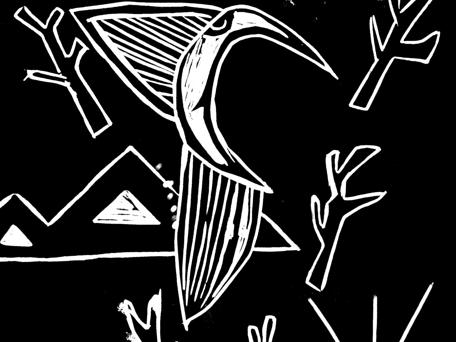 Jennifer Mullett, Bruthen Dreaming Night Hawke (detail) Woodblock prinnt 1/2